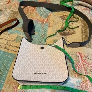 Michael Kors Gray and Black Crossbody Bag